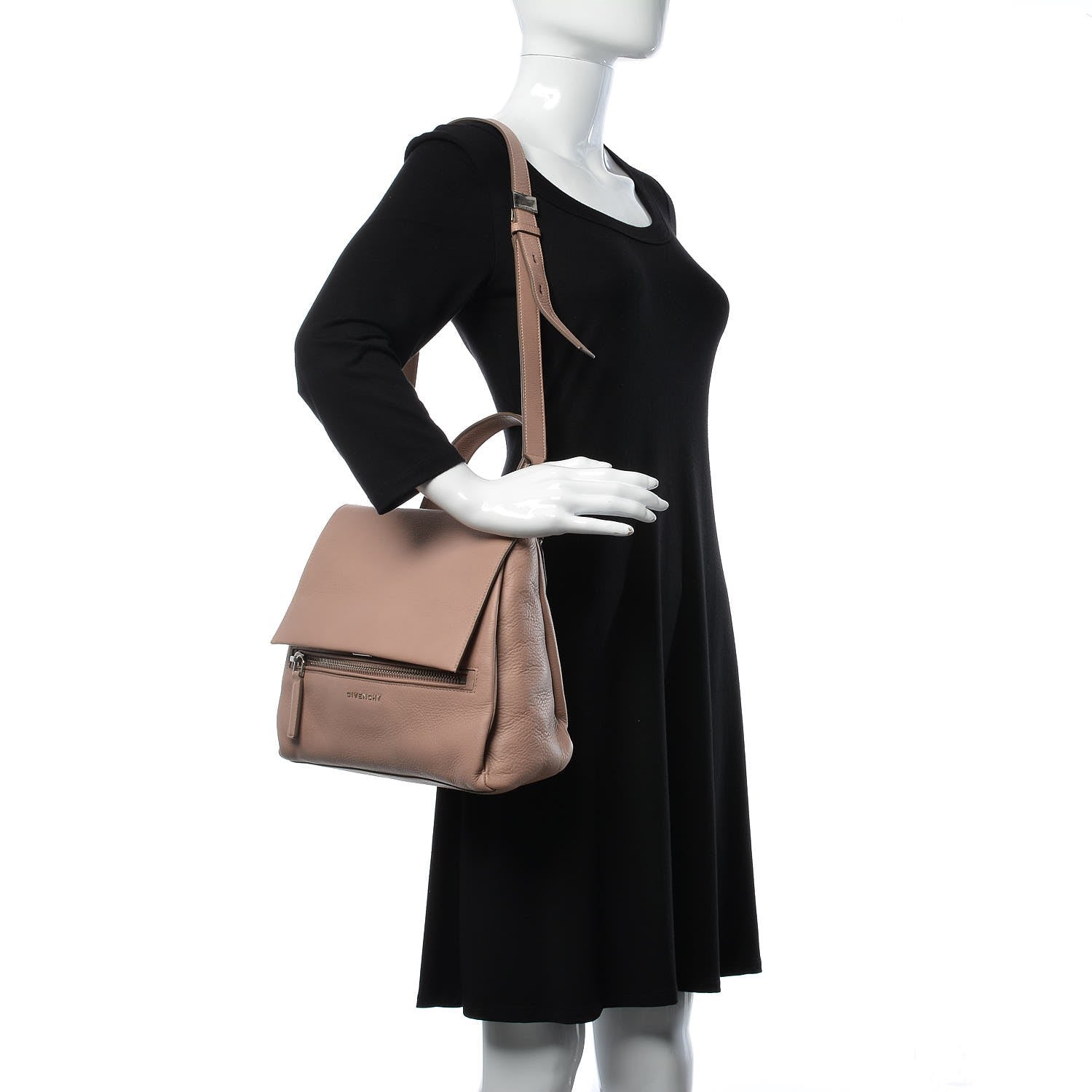 Givenchy Calfskin Small Pandora Pure Flap Bag Pale Pink 2 of 8