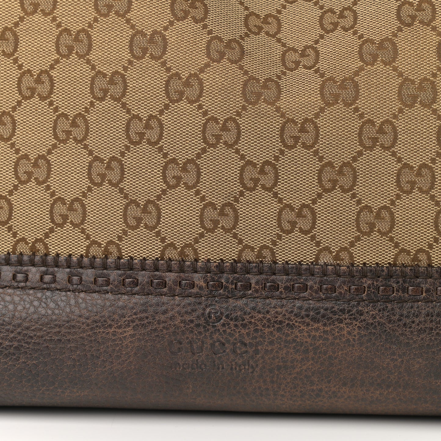 Monogram Medium Laidback Crafty Tote Dark Brown