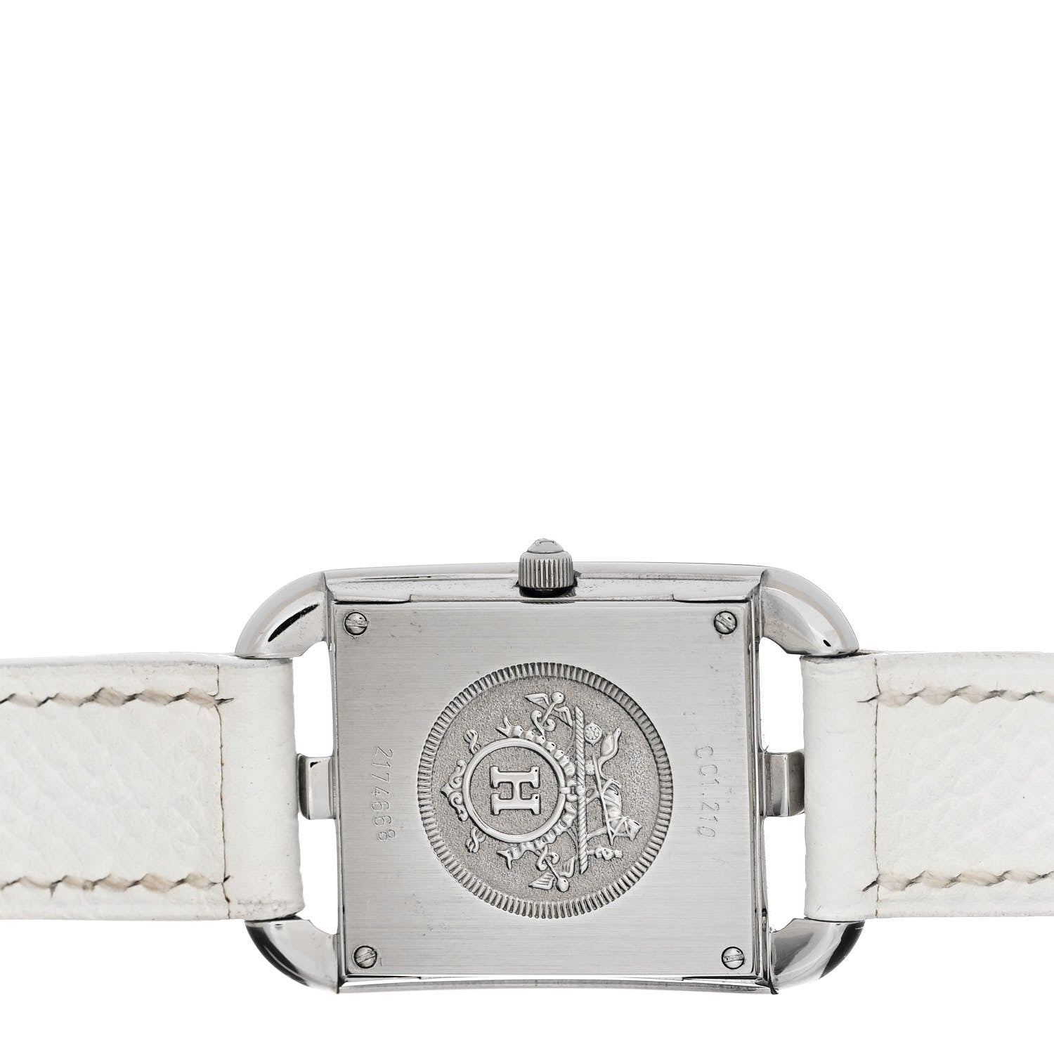 Hermes Stainless Steel Epsom 23mm Cape Cod Double Tour Quartz Watch Blanc 4 of 5