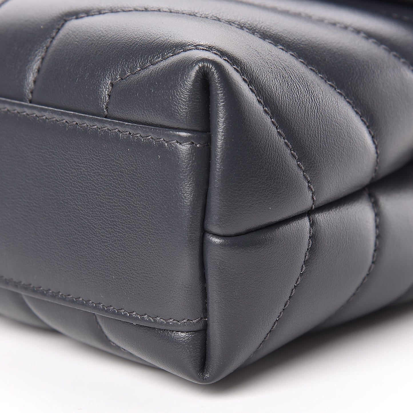 Calfskin Y Quilted Monogram Toy Loulou Crossbody Bag Asphalt