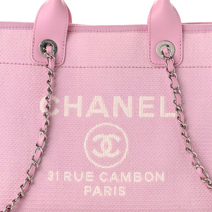 Chanel Mixed Fibers Small Deauville Tote Pink 9 of 11