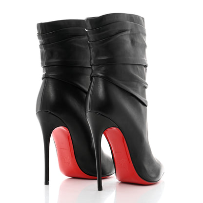 Christian Louboutin Calfskin Ishtar 120 Booties 37 Black 4 of 9