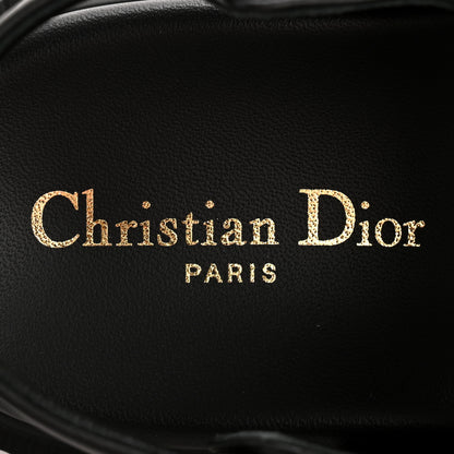Christian Dior Lambskin Dioract 10mm Sandals 38 Black 8 of 9