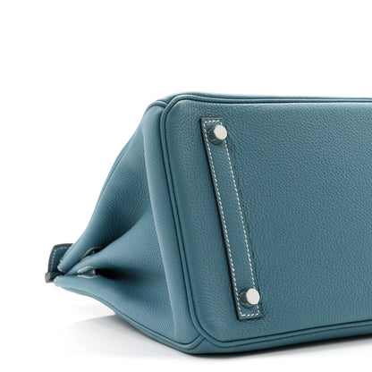 Hermes Togo Birkin 30 New Bleu Jean 9 of 10