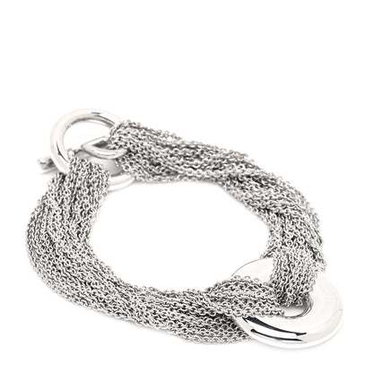 Tiffany Sterling Silver Multi-Chain Circle Toggle Bracelet 1 of 4
