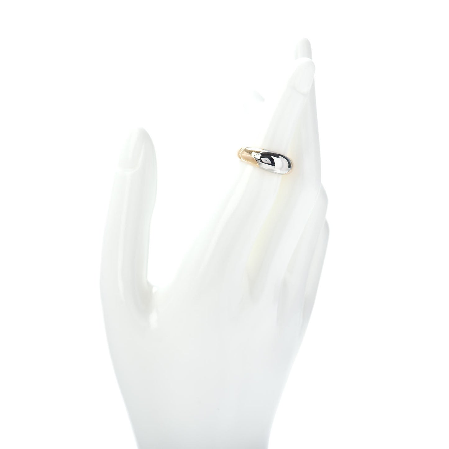18K Yellow Gold Stainless Steel Celtica Ring 48 4.5