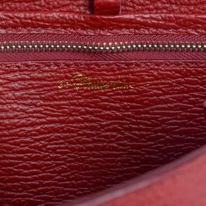 3.1 Phillip Lim 3.1 Textured Calfskin Mini Pashli Satchel Crimson 6 of 7