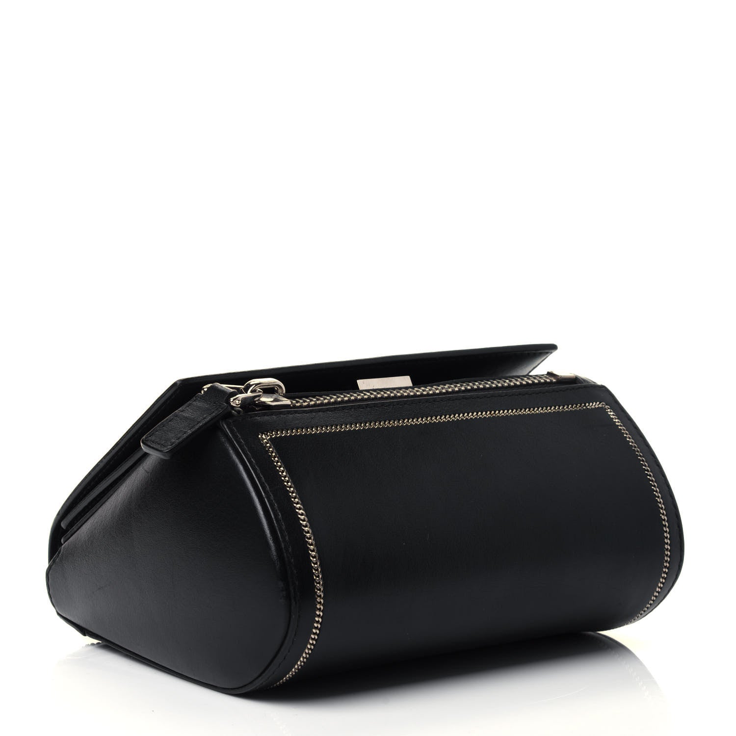 Givenchy Calfskin Chain Detail Mini Pandora Box Crossbody Bag Black 4 of 5