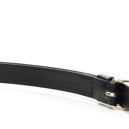 Louis Vuitton Calfskin 16mm Adjustable Shoulder Strap Black 3 of 5