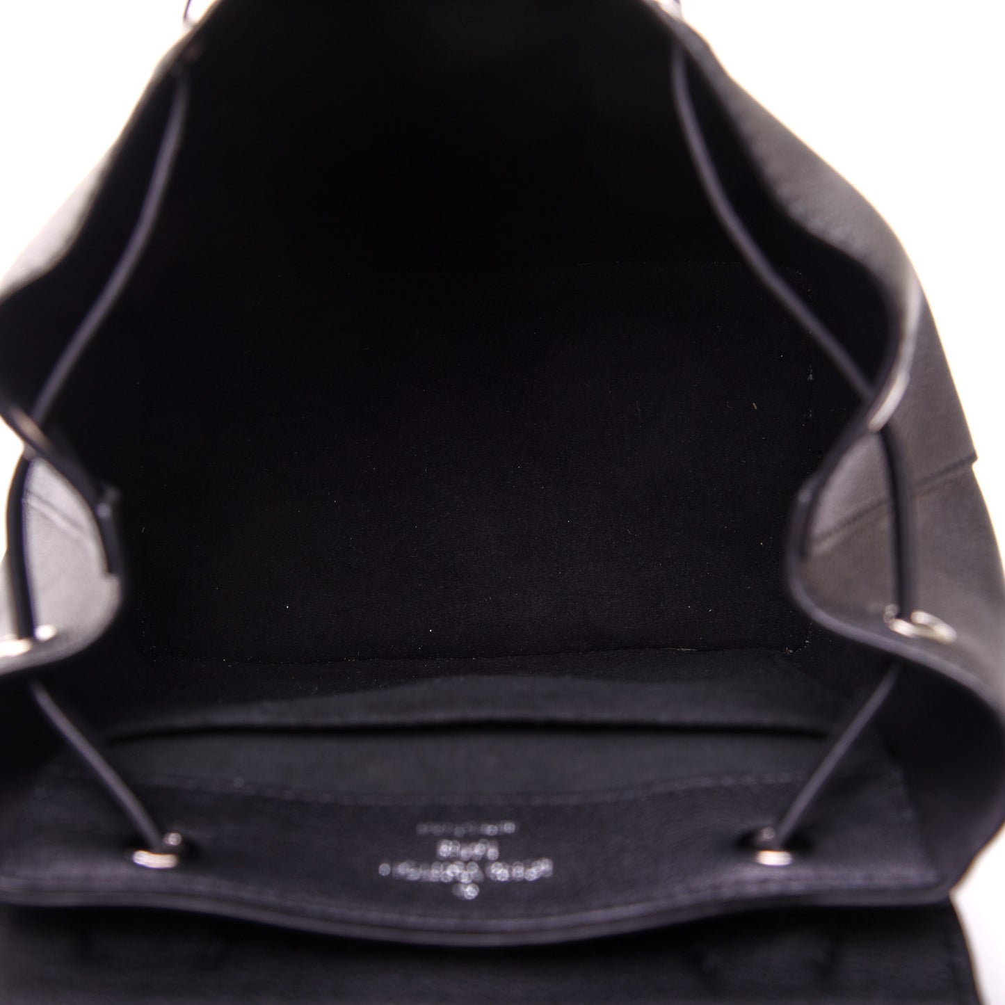 Calfskin Lockme Backpack Black