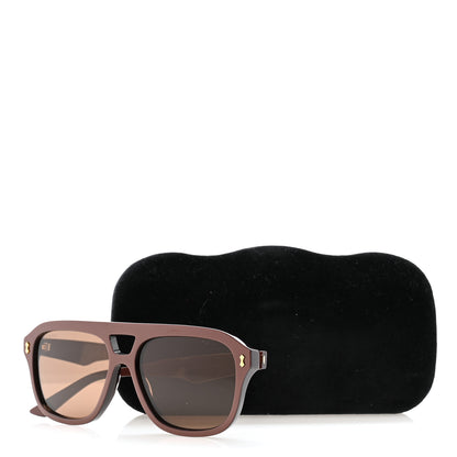 Gucci Acetate Aviator Sunglasses GG1263S Burgundy 8 of 8