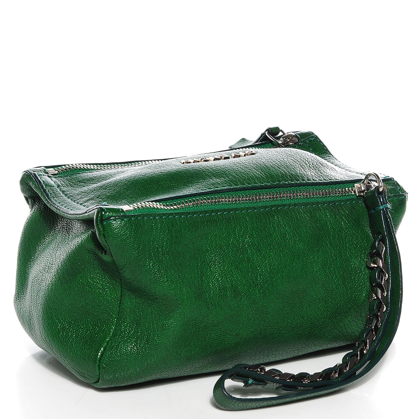 Sugar Goatskin Pandora Wristlet Emerald