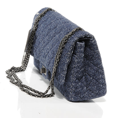 Chanel Tweed 2.55 Reissue 226 Flap Blue 6 of 8
