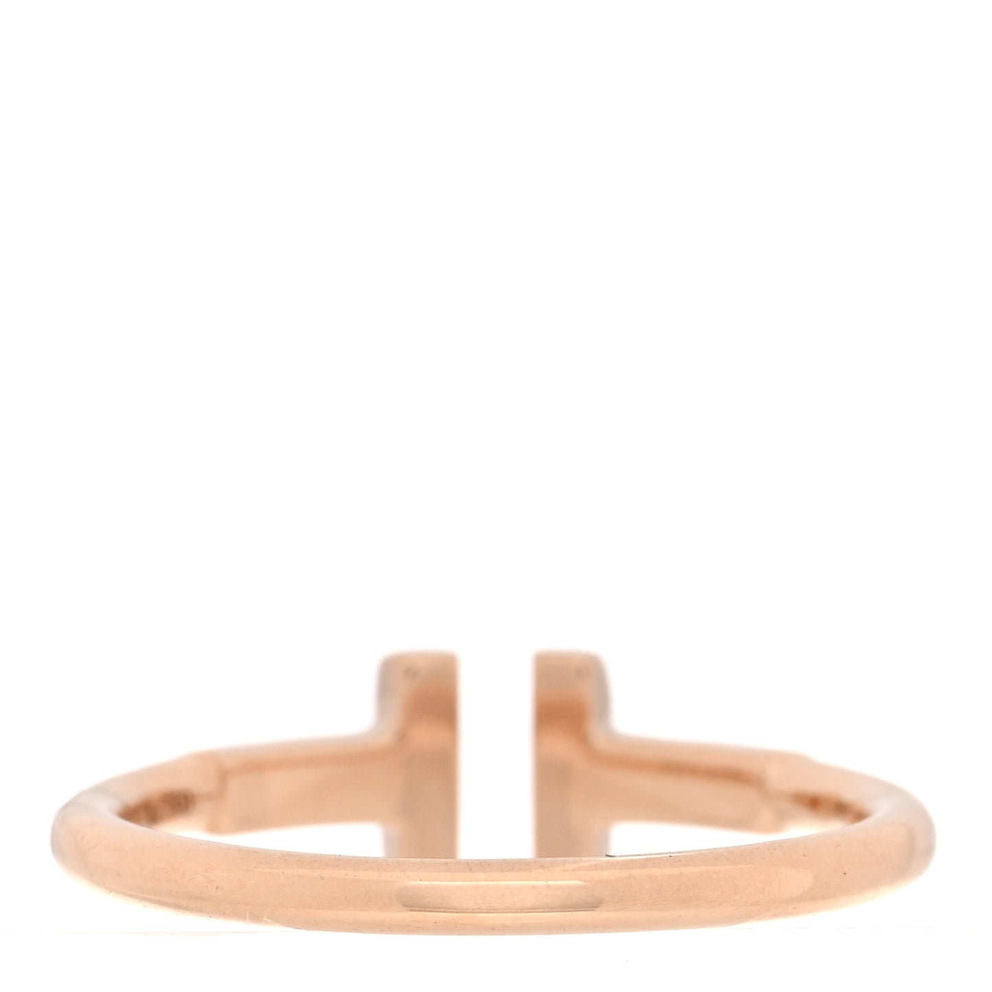18K Rose Gold T Wire Ring 50 5.5