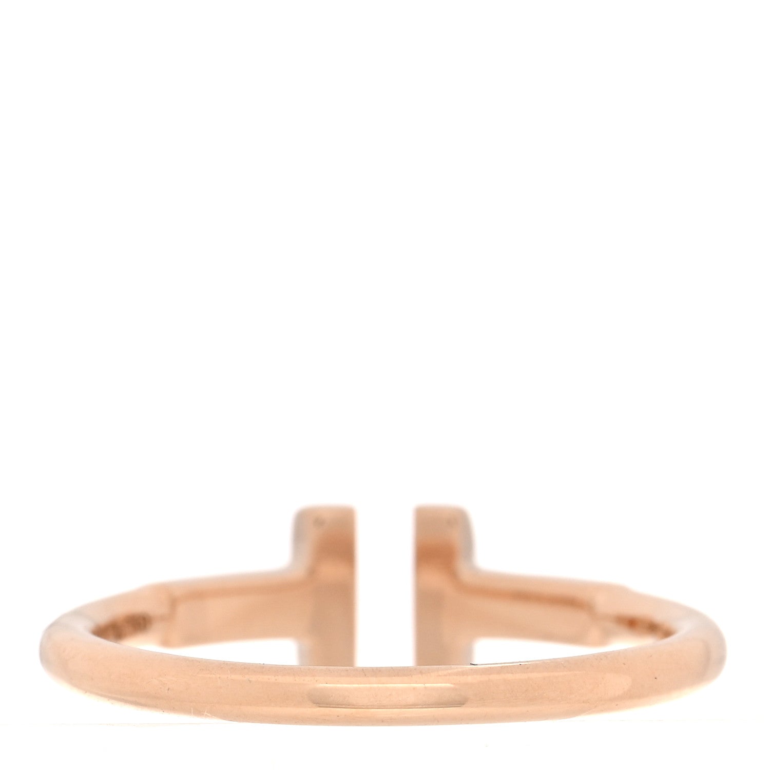 Tiffany 18K Rose Gold T Wire Ring 50 5.5 3 of 4