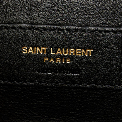Saint Laurent Grain De Poudre Medium Monogram Kate Satchel Dark Beige 7 of 11