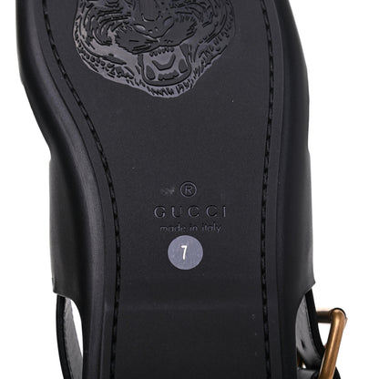 Gucci Calfskin Mens GG Marmont Sandals 7 Black 6 of 8