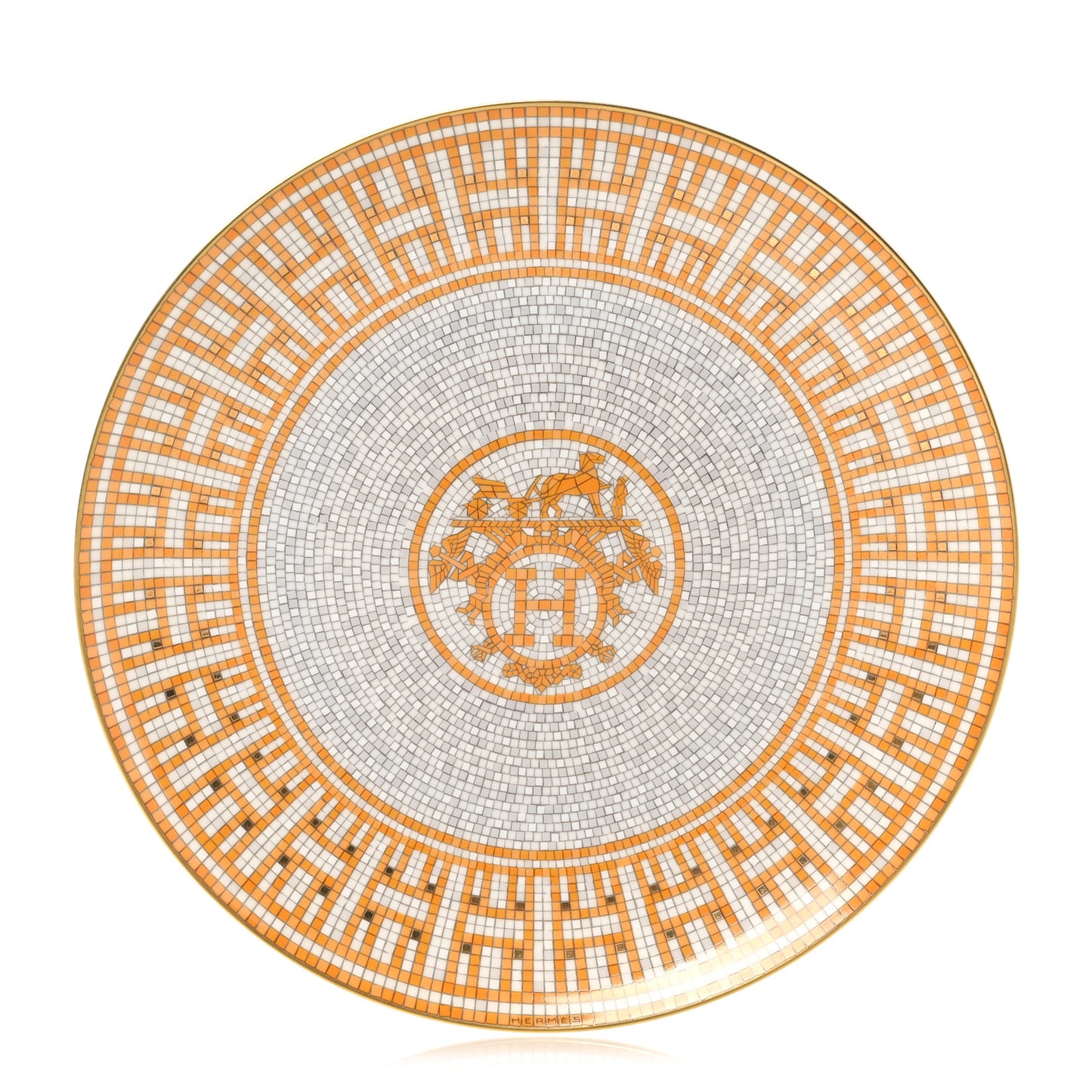 Porcelain Mosaique au 24 Dessert Plate Set of 2