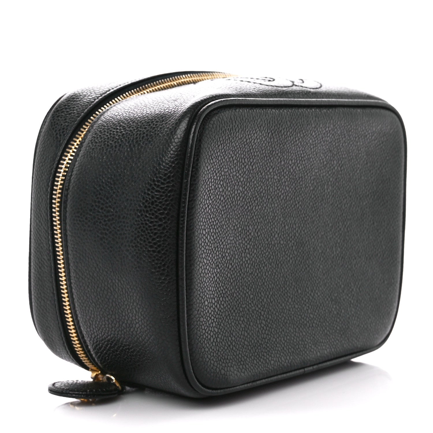 Chanel Caviar Vanity Cosmetic Case Black 4 of 10