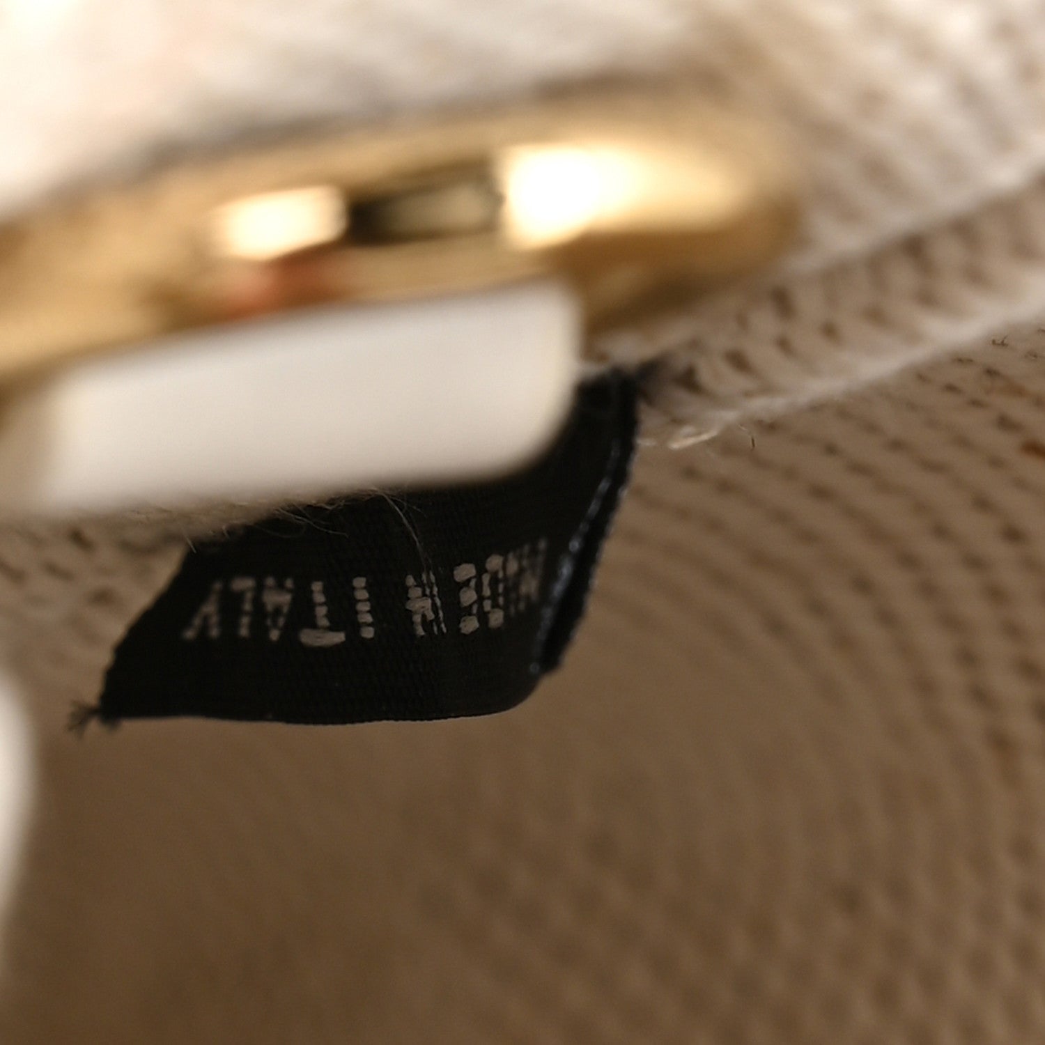 Prada Wicker Canvas Mini Tote Tan White 6 of 11