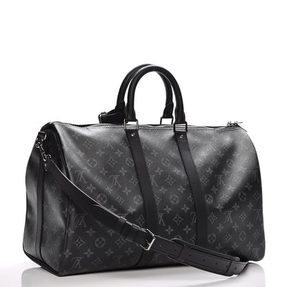 Louis Vuitton Monogram Eclipse Keepall Bandouliere 45 5 of 11