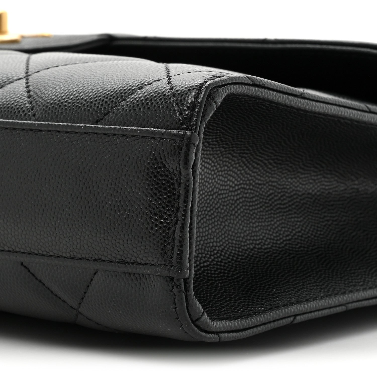 Chanel Caviar Quilted Carry Me Top Handle Flap Black 9 of 14