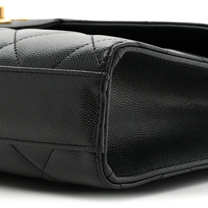 Chanel Caviar Quilted Carry Me Top Handle Flap Black 9 of 14