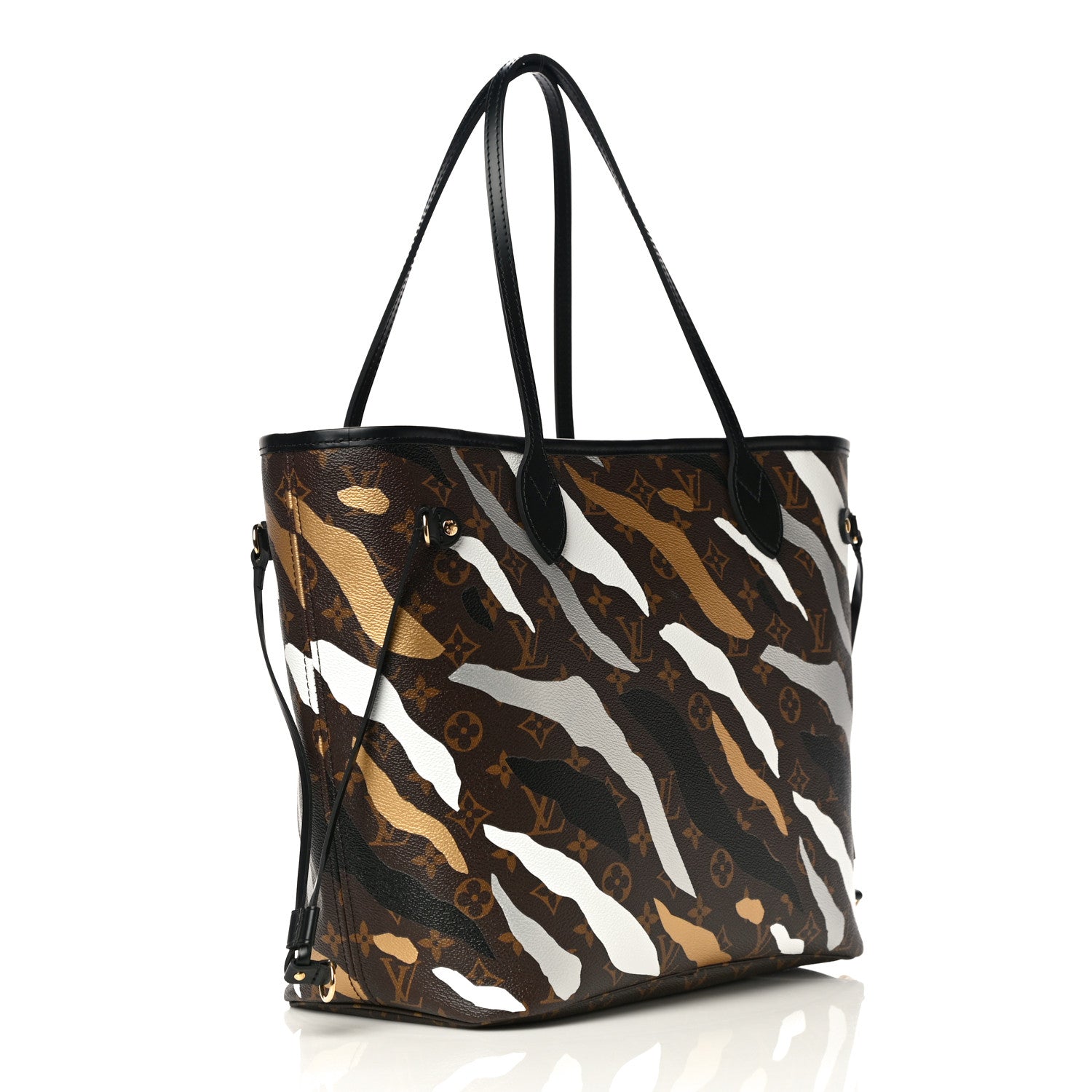 Louis Vuitton X LOL Monogram Neverfull MM Gold Silver 4 of 13