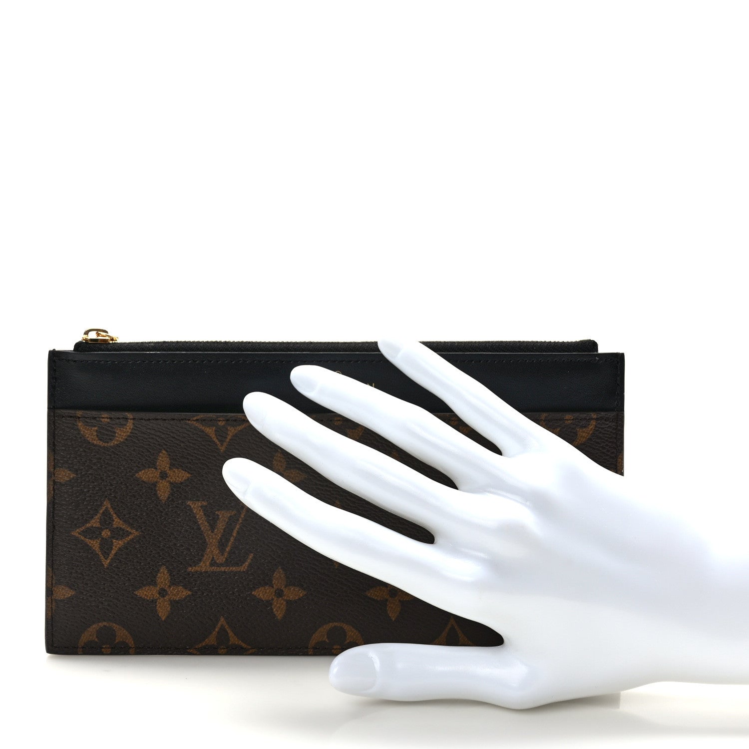 Louis Vuitton Monogram Slim Purse Black 2 of 9