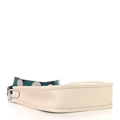 Hermes Taurillon Clemence Flipperball Sangle Evelyne TPM Nata Black Vert Bosphore 3 of 4
