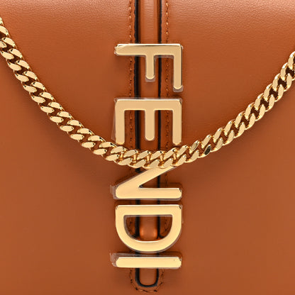 Fendi Vitello Grace Matte Fendigraphy Wallet on Chain Cuoio 9 of 11