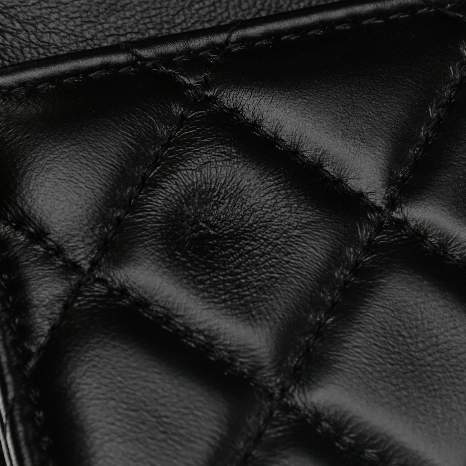 Chanel Lambskin Quilted Chain Around Wallet On Chain WOC Black 11 of 11