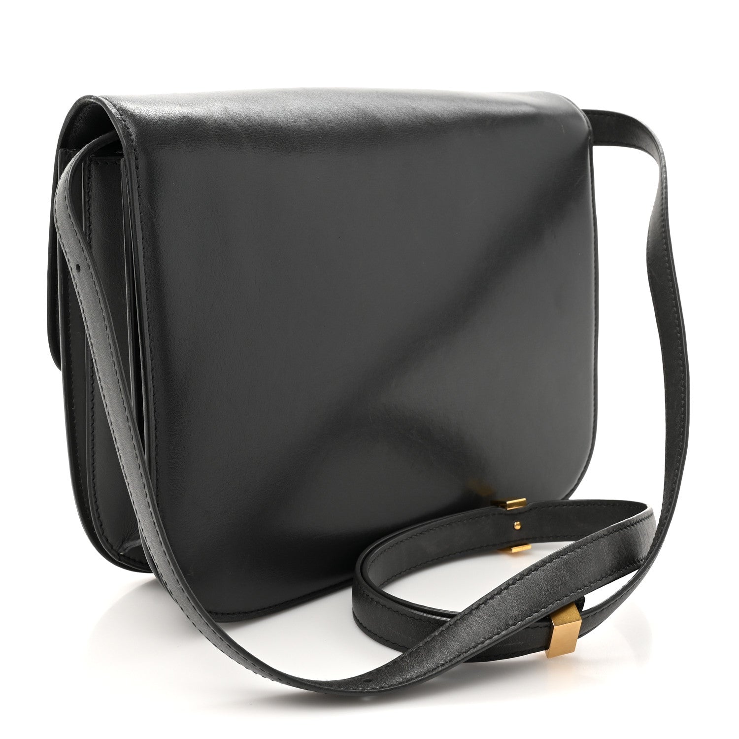 Celine Box Calfskin Medium Classic Box Flap Bag Anthracite 3 of 14