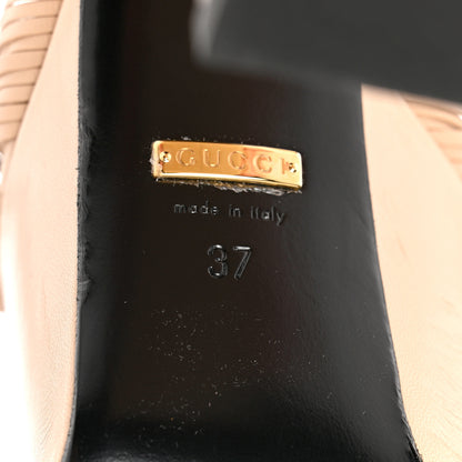 Gucci Malaga Kid Knotted Strap Crawford Platform Sandals 37 Skin Rose 7 of 8