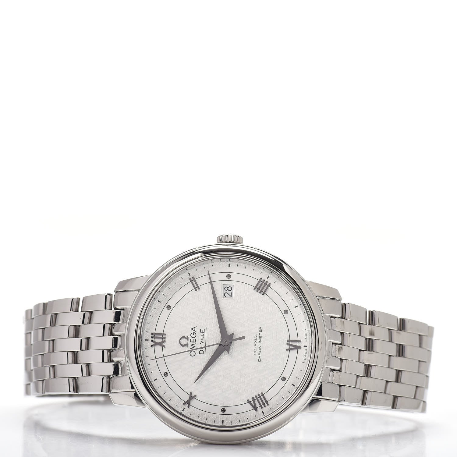 Omega Stainless Steel Diamond 40mm De Ville Co-Axil Chronometer Automatic Watch 424.10.40.20.02.005 2 of 5