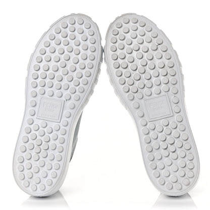 Fendi Canvas Lycra TPU FF Womens Fendi Force Low Top Sneakers 40.5 Sky Tobacco Black 6 of 10