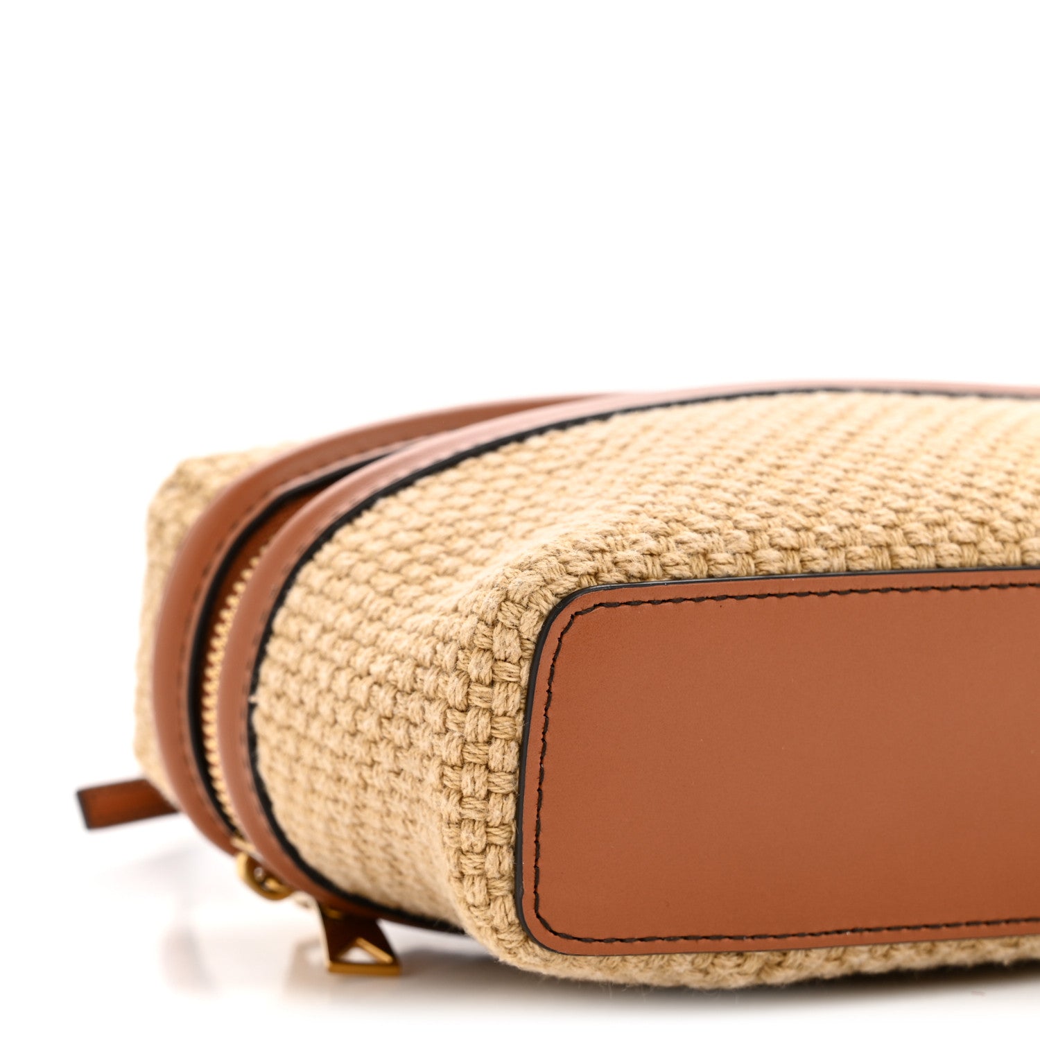 Bottega Veneta Nappa Jute Intrecciato Bang Bang Vanity Case Cane Sugar Light Wood 8 of 10