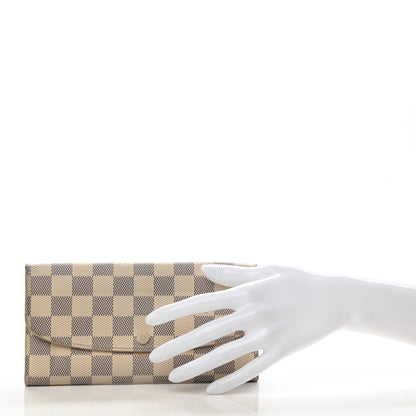 Louis Vuitton Damier Azur Emilie Wallet 2 of 7