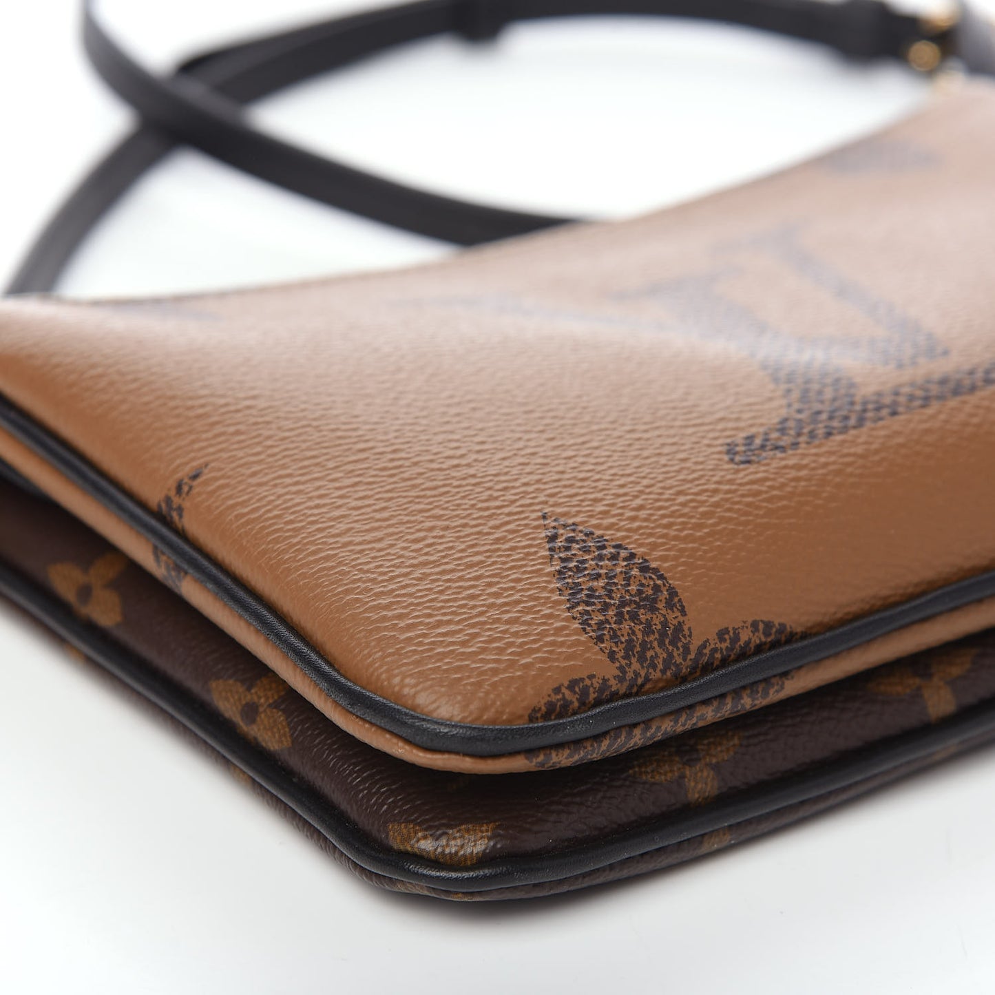 Reverse Monogram Giant Double Zip Pochette