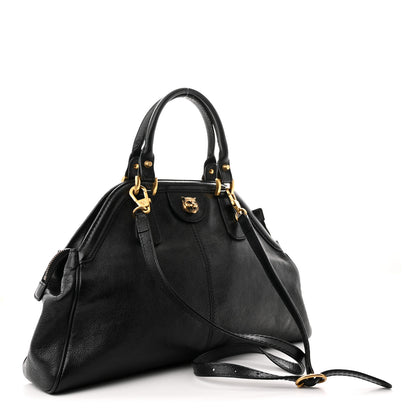 Gucci Calfskin Medium Re(Belle) Top Handle Bag Black 3 of 11