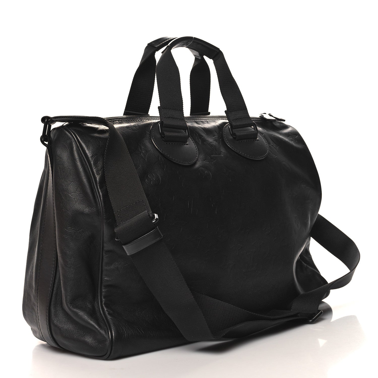 Louis Vuitton Calfskin Shadow Monogram Mens Speedy Bandouliere 40 3 of 9