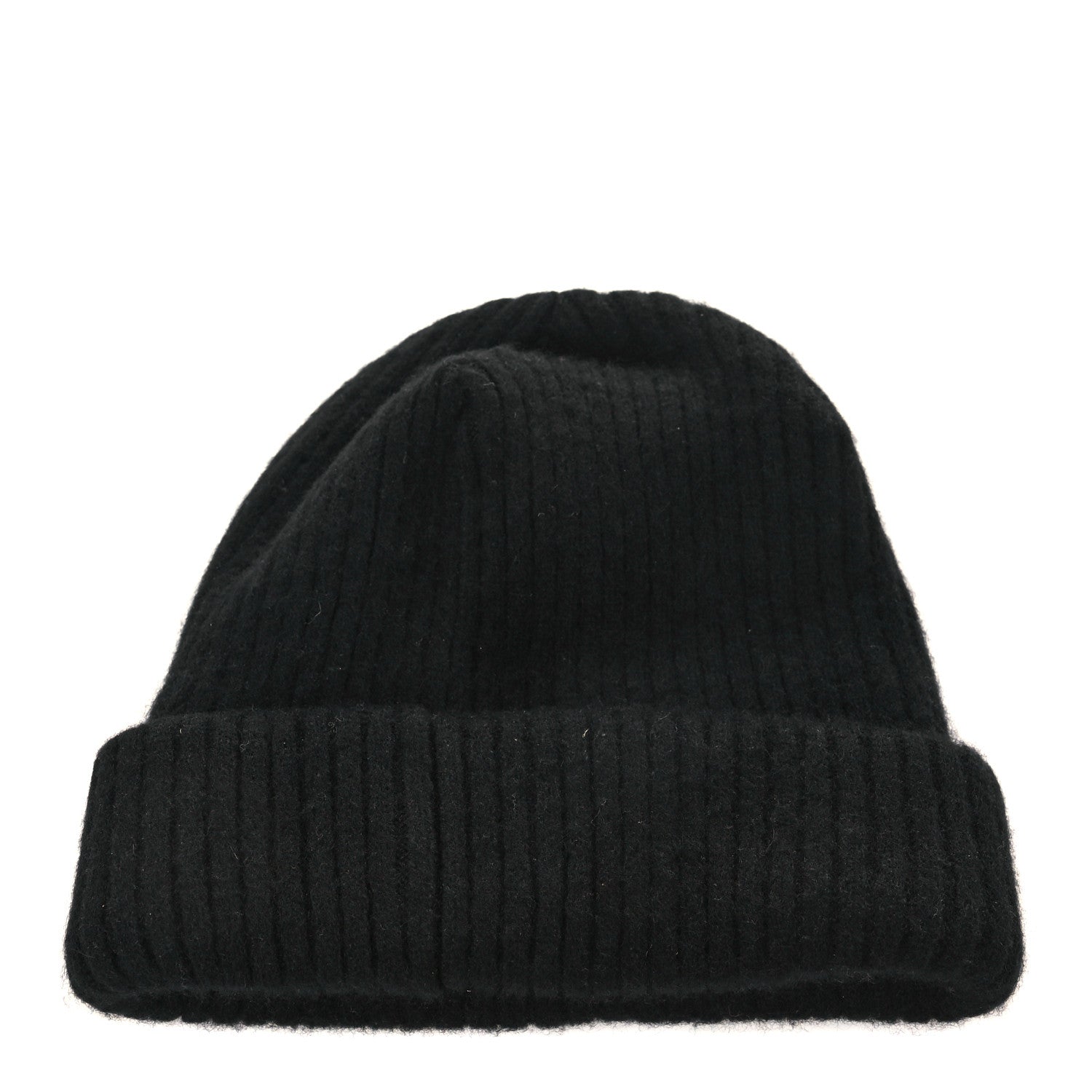 Chanel Cashmere Sequins Logo Beanie Hat Black 2 of 5
