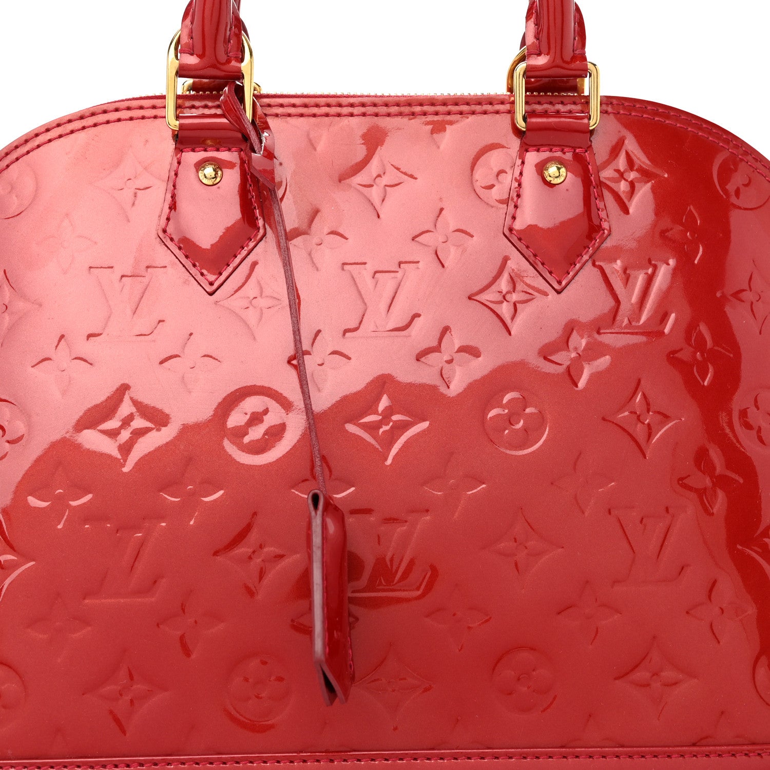 Louis Vuitton Vernis Alma PM Pomme D'Amour 8 of 10