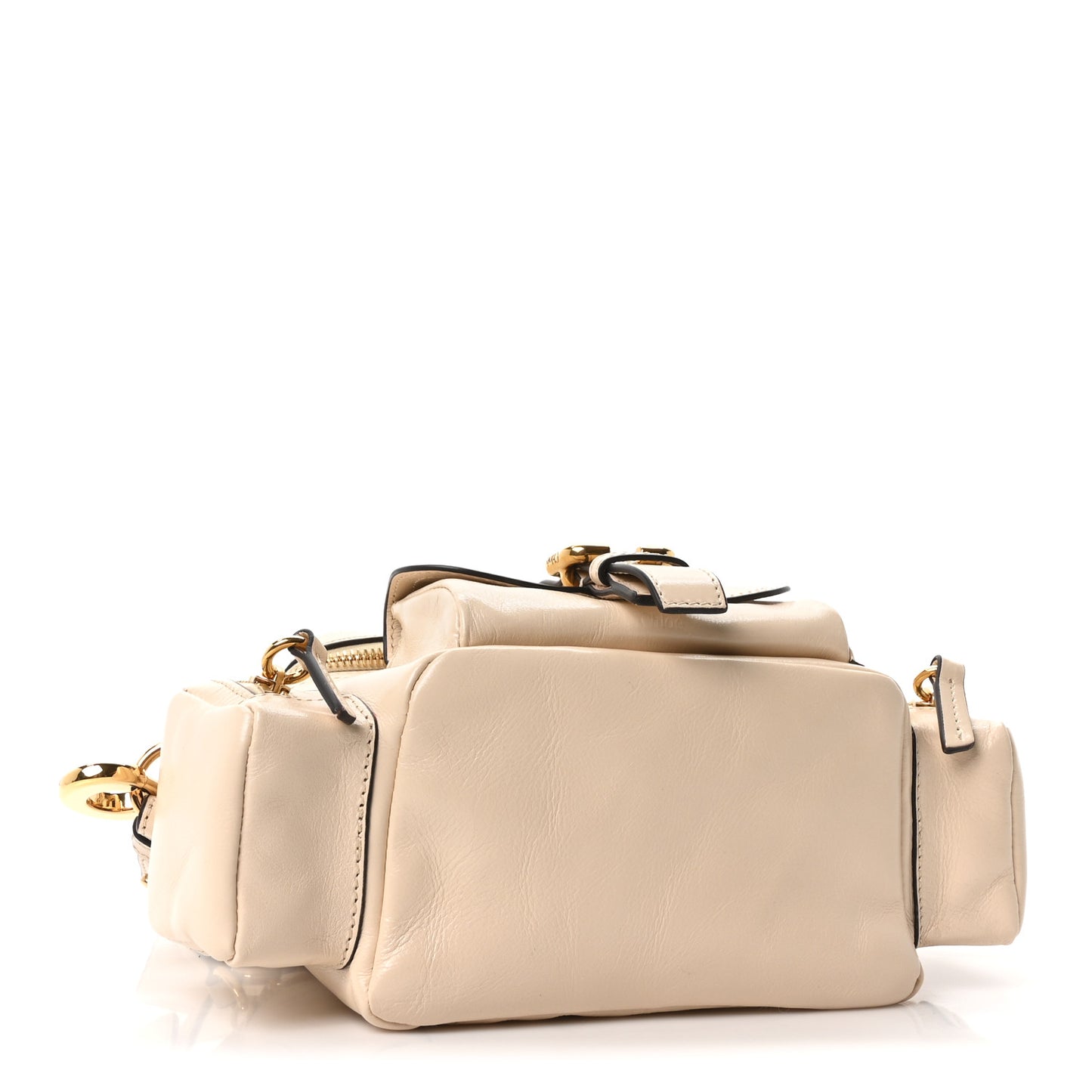 Shiny Buffalo Small Double Carry Camera Bag Sweet Beige
