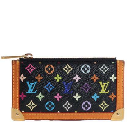Louis Vuitton Monogram Multicolor Key Pouch Black 1 of 7