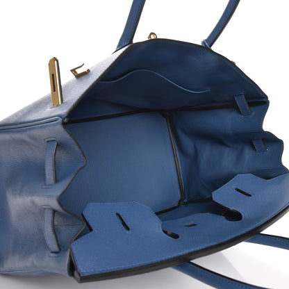 Hermes Epsom Birkin 35 Bleu Agate 8 of 29
