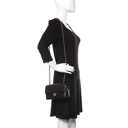 Chanel Lambskin Quilted Mini Rectangular Flap Black 2 of 12