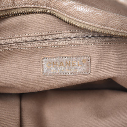 Chanel Crumpled Grained Calfskin Large Coco Pleats Tote Beige 6 of 10