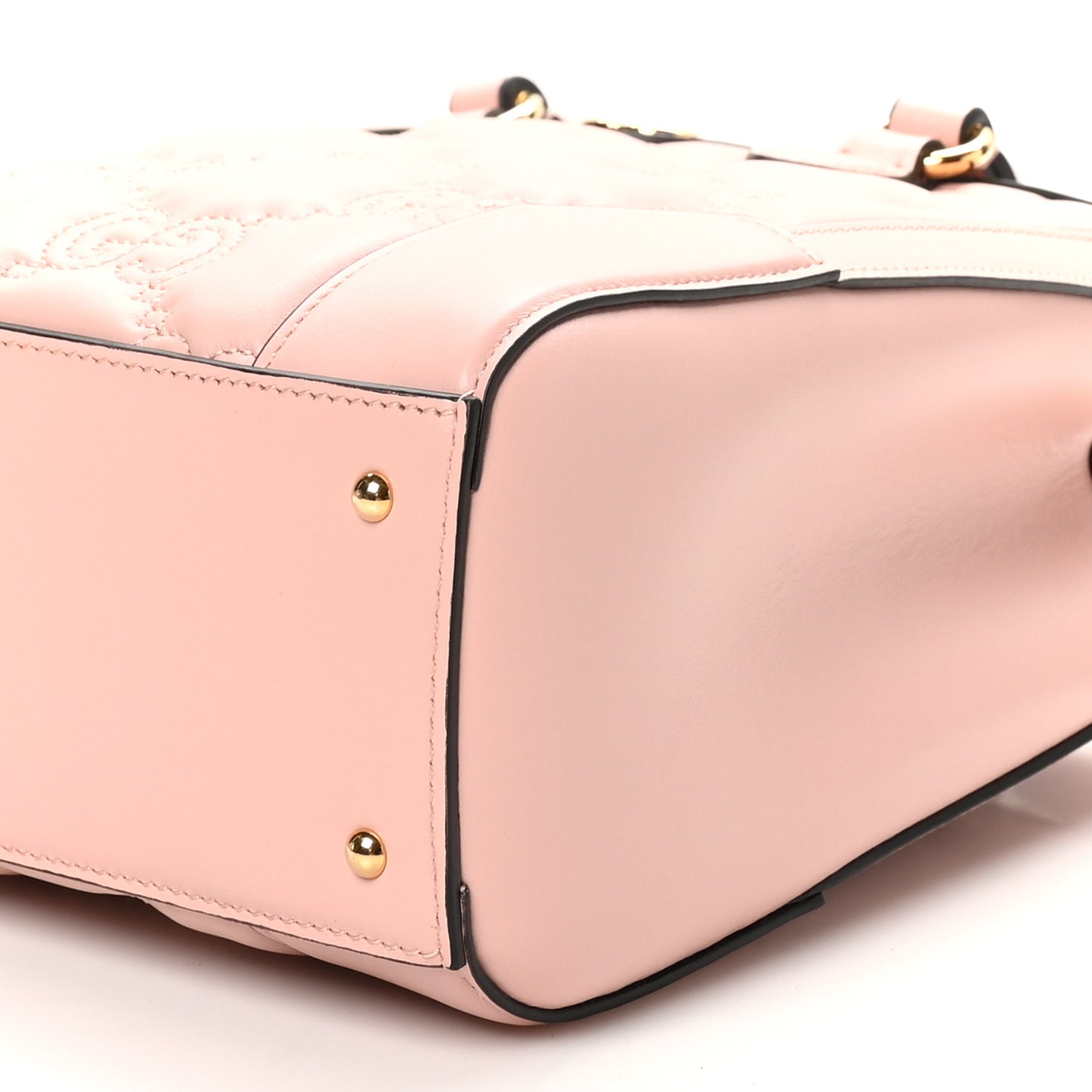 Calfskin GG Matelasse Mini Top Handle Bag Perfect Pink