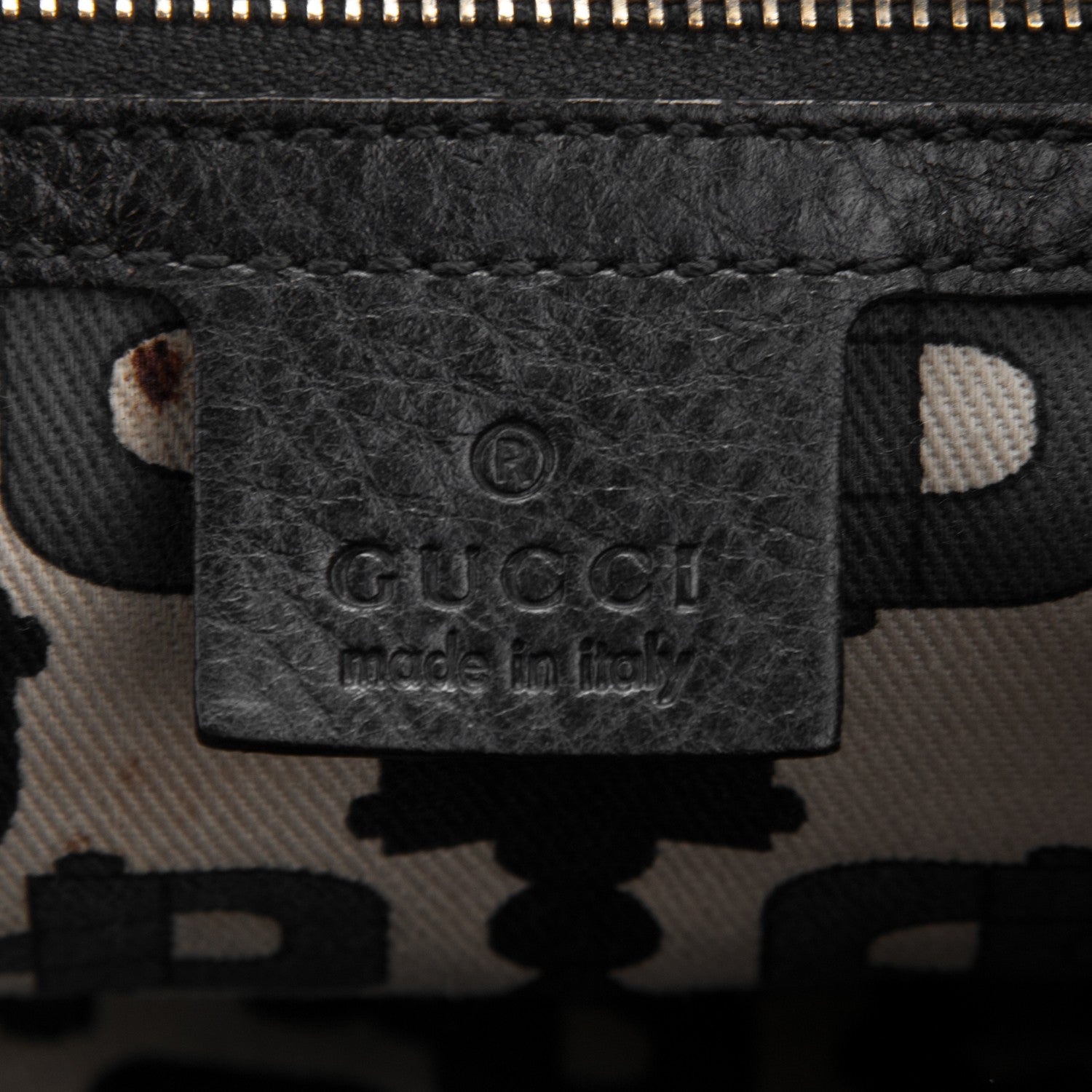 Gucci Calfskin Medium Indy Top Handle Hobo Black 6 of 7